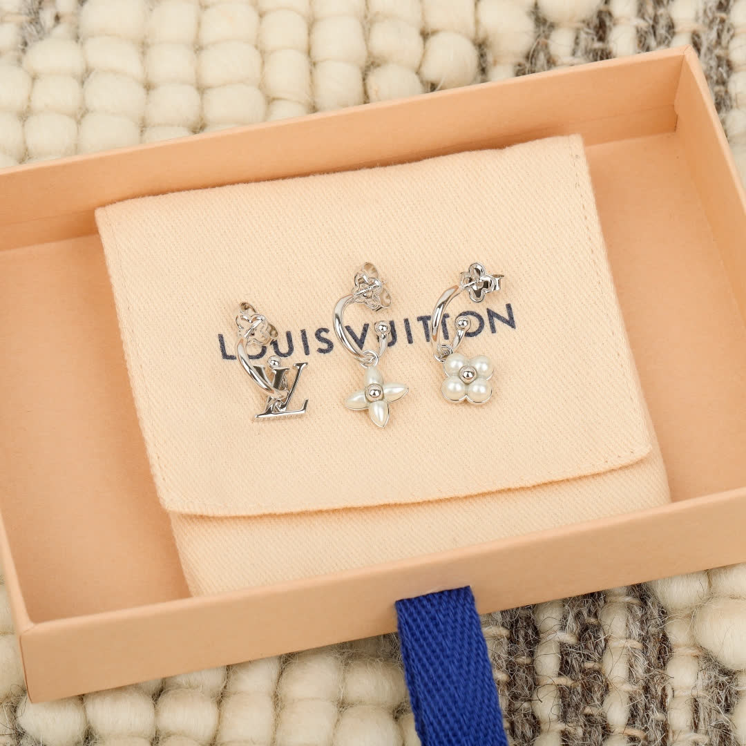 Louis Vuitton Silver Earrings